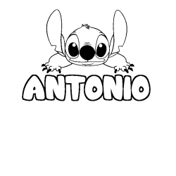 ANTONIO - Stitch background coloring