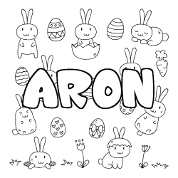 ARON - Easter background coloring