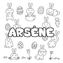 ARS&Egrave;NE - Easter background coloring