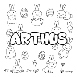 ARTHUS - Easter background coloring