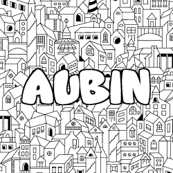 AUBIN - City background coloring