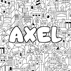 AXEL - City background coloring