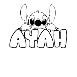 AYAH - Stitch background coloring