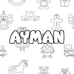 AYMAN - Toys background coloring