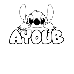 AYOUB - Stitch background coloring