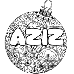 AZIZ - Christmas tree bulb background coloring