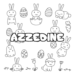 AZZEDINE - Easter background coloring