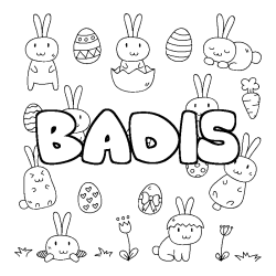 BADIS - Easter background coloring