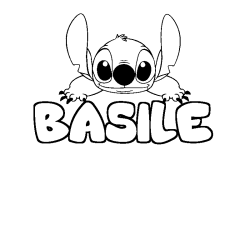 BASILE - Stitch background coloring