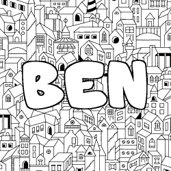 BEN - City background coloring