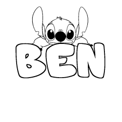 BEN - Stitch background coloring