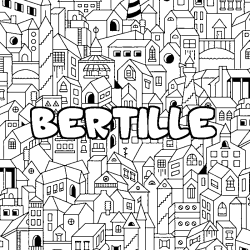 BERTILLE - City background coloring