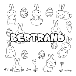 BERTRAND - Easter background coloring