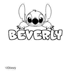 BEVERLY - Stitch background coloring