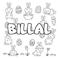 BILLAL - Easter background coloring