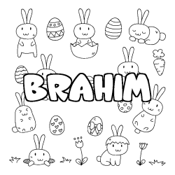 BRAHIM - Easter background coloring