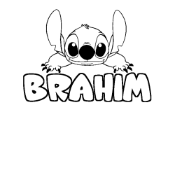 BRAHIM - Stitch background coloring