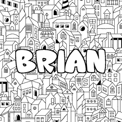 BRIAN - City background coloring