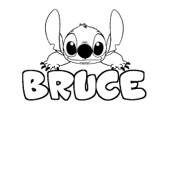 BRUCE - Stitch background coloring