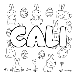 CALI - Easter background coloring