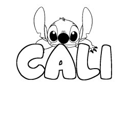CALI - Stitch background coloring