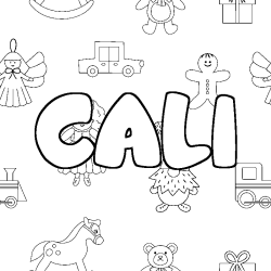 CALI - Toys background coloring