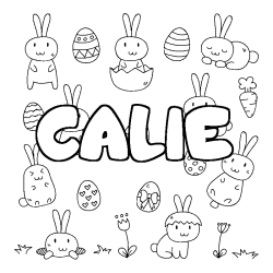 CALIE - Easter background coloring