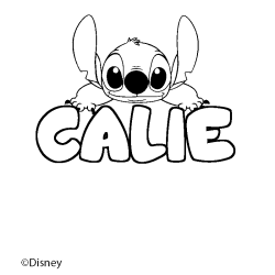 CALIE - Stitch background coloring