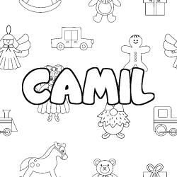 CAMIL - Toys background coloring