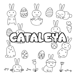 CATALEYA - Easter background coloring
