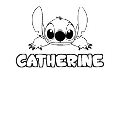 CATHERINE - Stitch background coloring