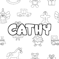 CATHY - Toys background coloring
