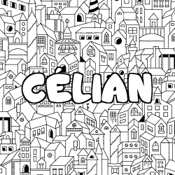 C&Eacute;LIAN - City background coloring