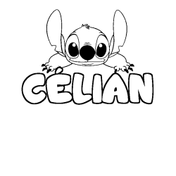 C&Eacute;LIAN - Stitch background coloring