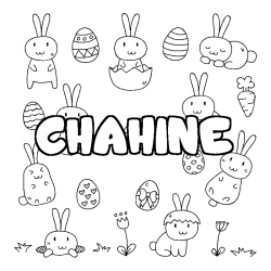 CHAHINE - Easter background coloring