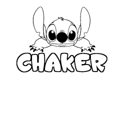 CHAKER - Stitch background coloring
