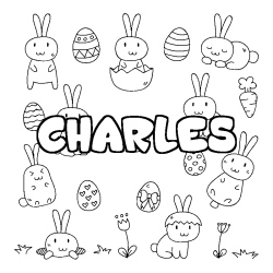 CHARLES - Easter background coloring