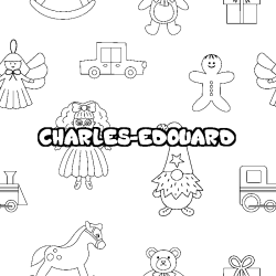 CHARLES-EDOUARD - Toys background coloring