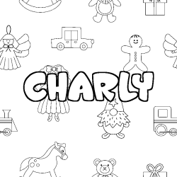 CHARLY - Toys background coloring