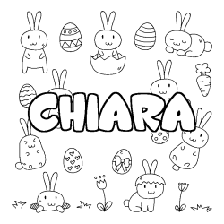 CHIARA - Easter background coloring