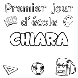 CHIARA - School First day background coloring