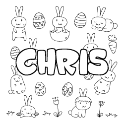 CHRIS - Easter background coloring