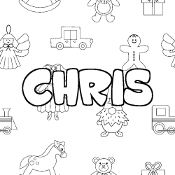 CHRIS - Toys background coloring