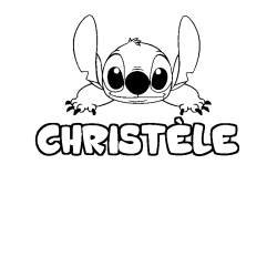 CHRIST&Egrave;LE - Stitch background coloring