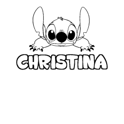 CHRISTINA - Stitch background coloring