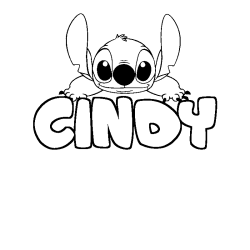 CINDY - Stitch background coloring