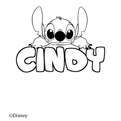 CINDY - Stitch background coloring