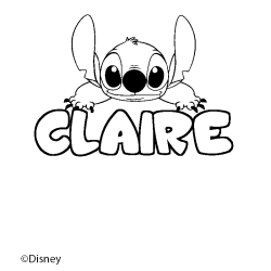 CLAIRE - Stitch background coloring