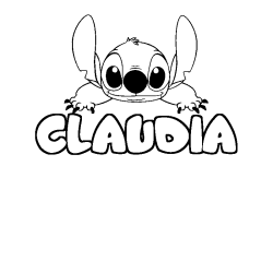 CLAUDIA - Stitch background coloring
