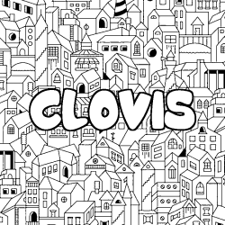 CLOVIS - City background coloring